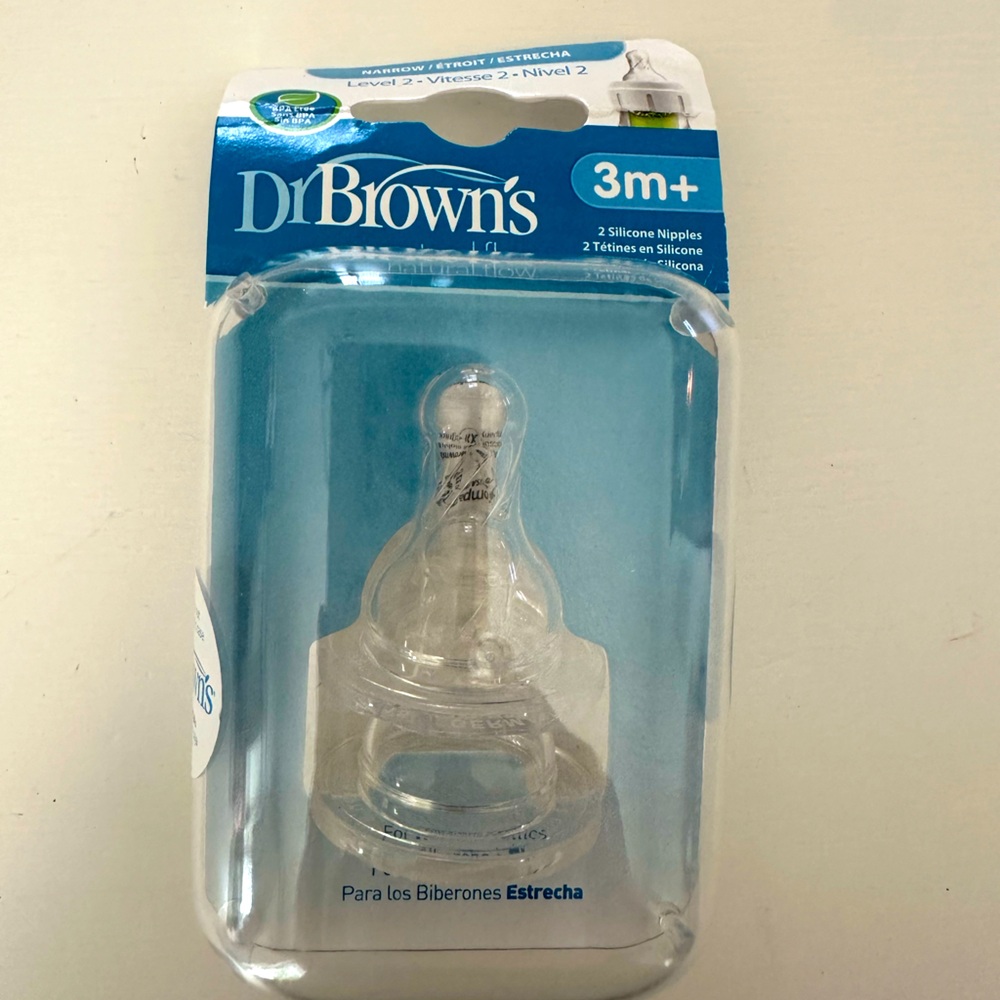 NWT 3 month Dr. brown bottle nipple